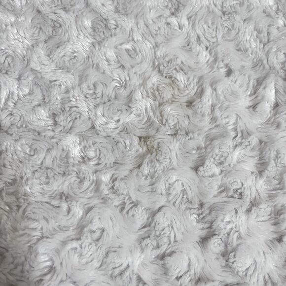 My Blankee White Rosette Swirl Baby Blanket Satin Trim Security Blanket Lovey - Picture 10 of 16